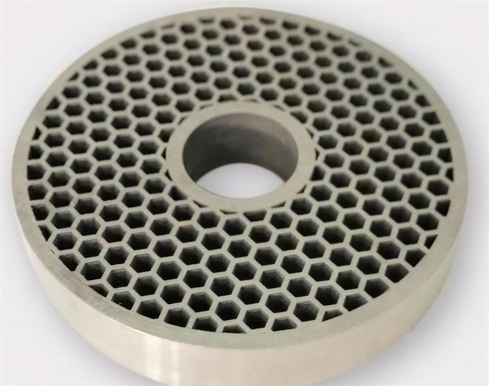 Honeycomb heat disc printed on the FastForm FF-M220